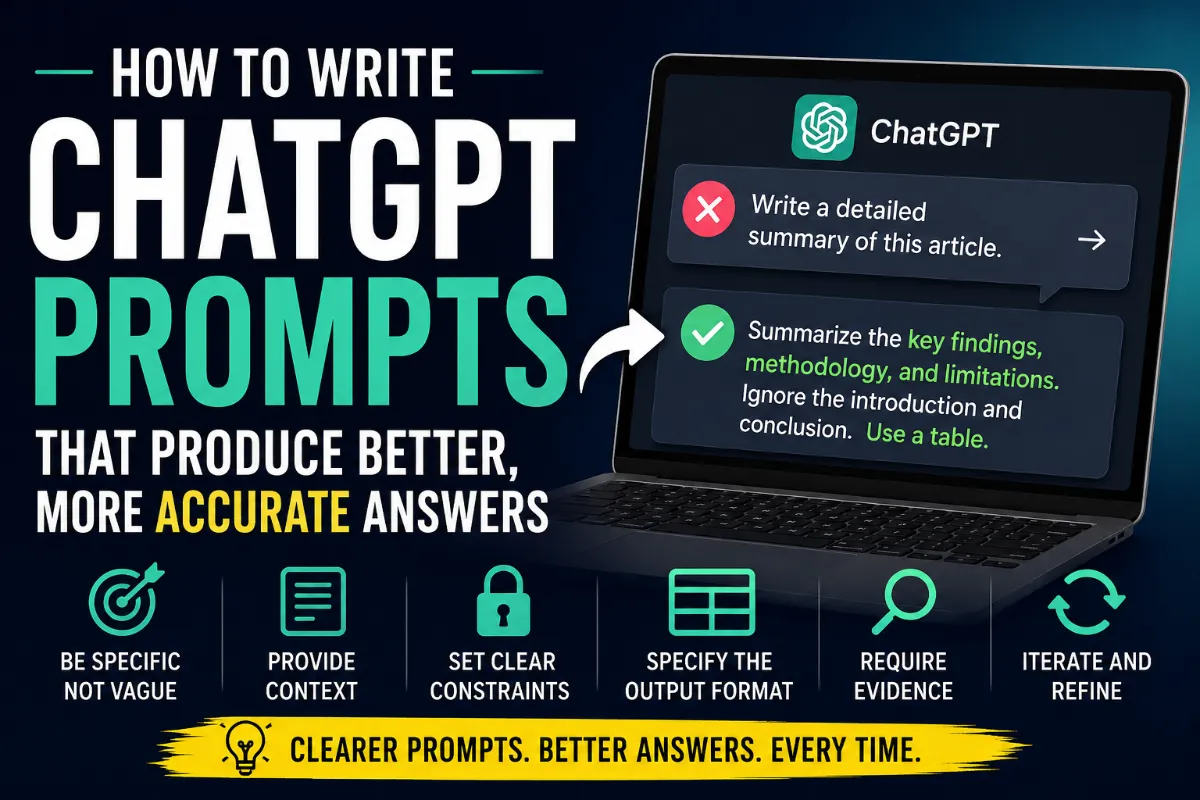 How to Write ChatGPT Prompts That Produce Better, More Accurate Answers